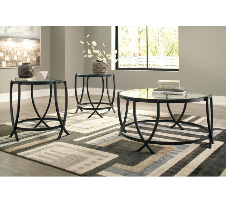 Tarrin Table (Set of 3) - Black
