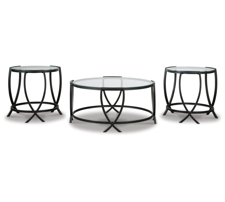 Tarrin Table (Set of 3) - Black