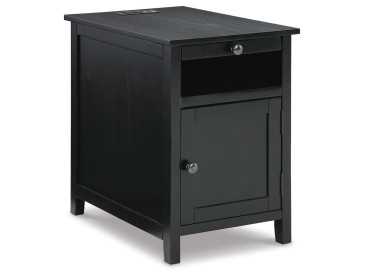 Treytown Chairside End Table - Black