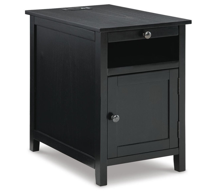 Treytown Chairside End Table - Black