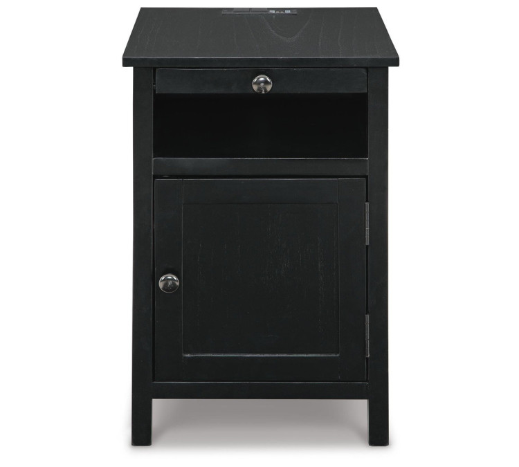 Treytown Chairside End Table - Black