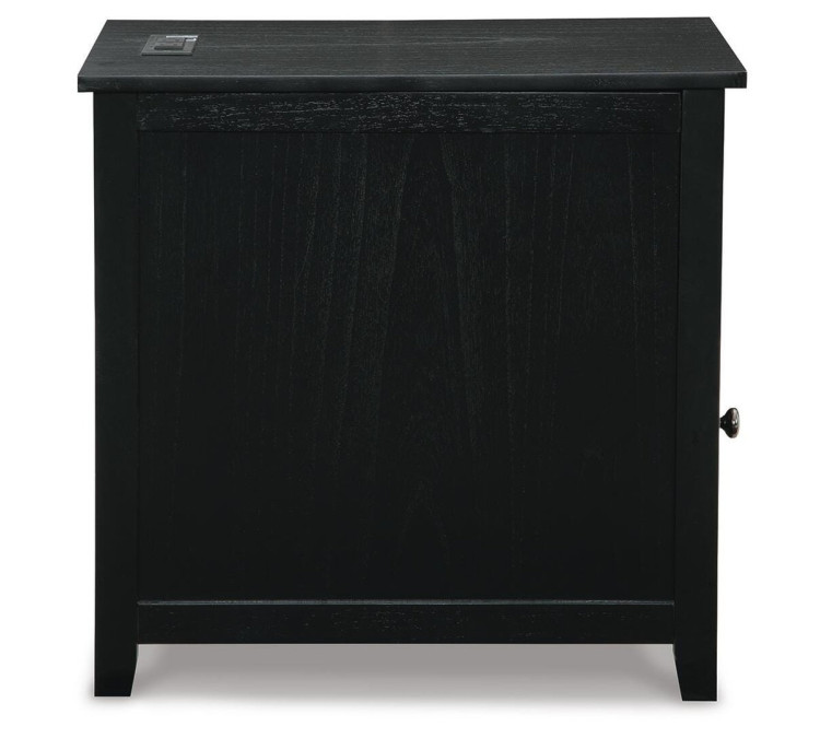 Treytown Chairside End Table - Black