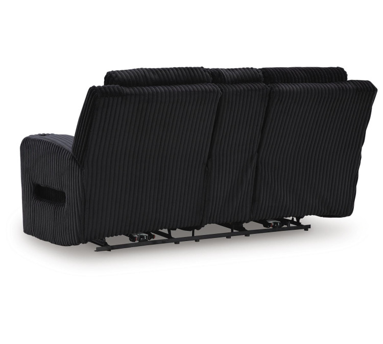 TwinBrooke Power Reclining Loveseat with Console - Black