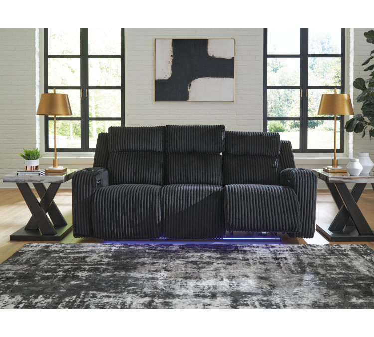 TwinBrooke Power Reclining Sofa - Black