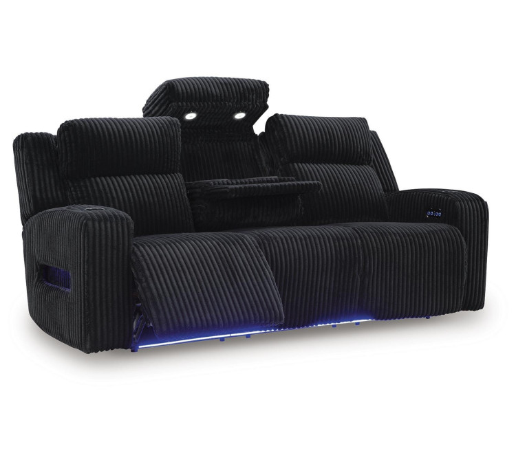 TwinBrooke Power Reclining Sofa - Black
