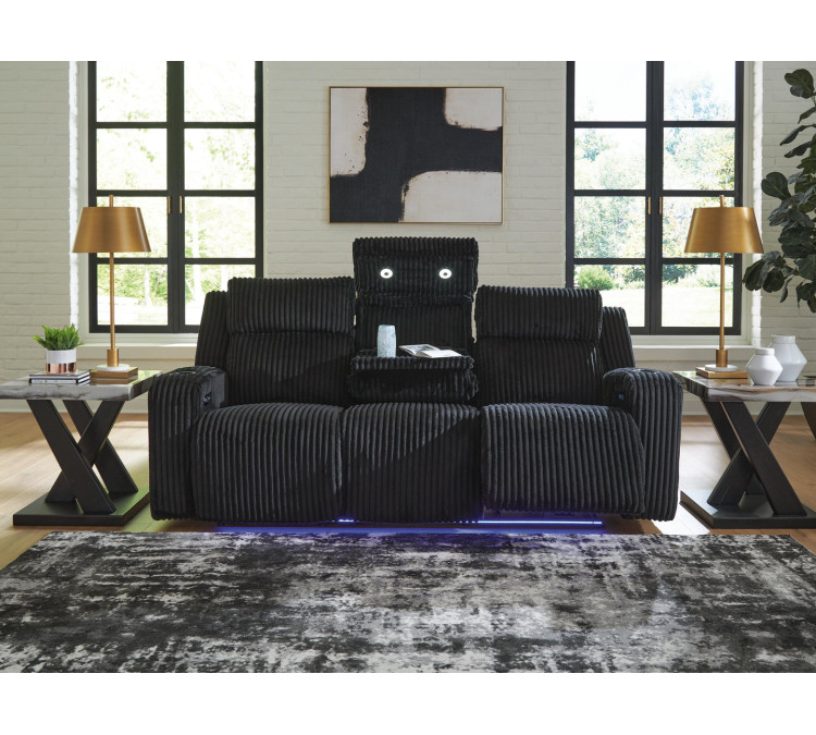 TwinBrooke Power Reclining Sofa - Black
