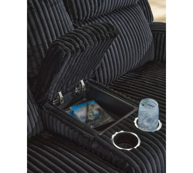 TwinBrooke Sofa and Loveseat - Black