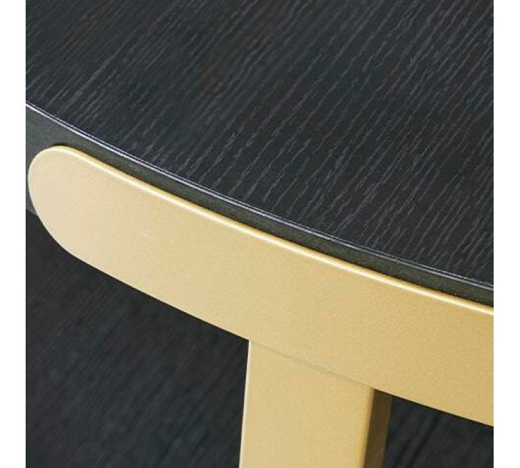 Shylore Table (Set of 3) - Black/Brass Finish