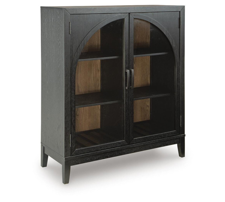 Armenleigh Accent Cabinet - Black/Brown