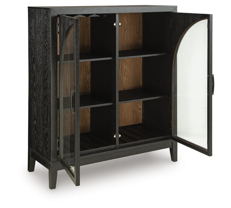 Armenleigh Accent Cabinet - Black/Brown