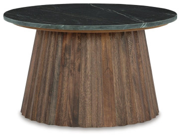 Ceilby Accent Coffee Table - Black/Brown