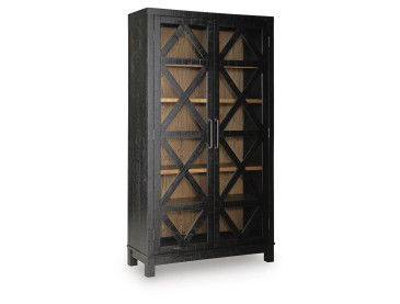 Christop Accent Cabinet - Black/Brown