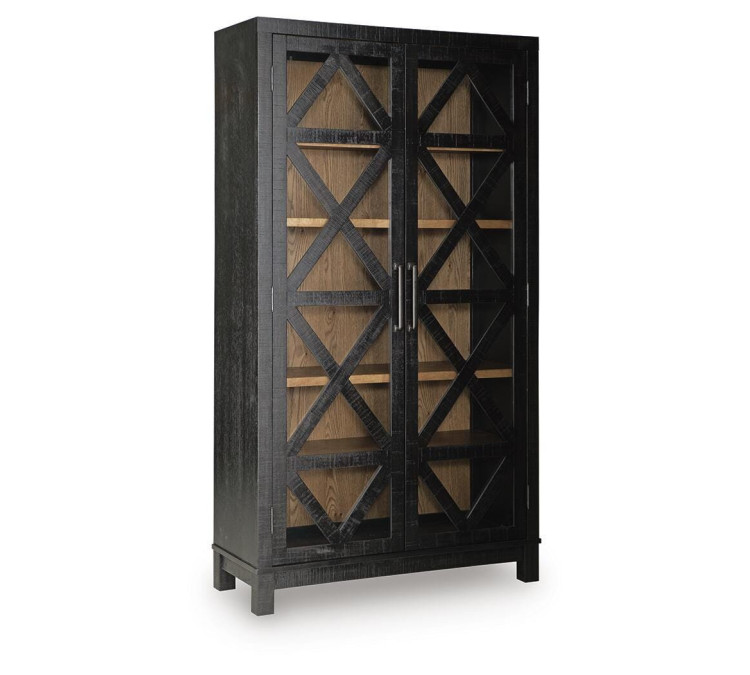 Christop Accent Cabinet - Black/Brown