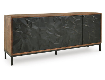 Dorannby Accent Cabinet - Black/Brown