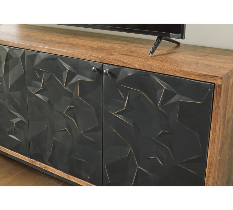 Dorannby Accent Cabinet - Black/Brown