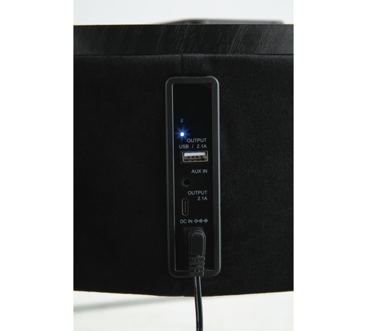 Nedman Accent Table with Speaker - Black/Gold Finish