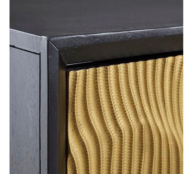 Tayner Accent Cabinet - Black/Gold Finish