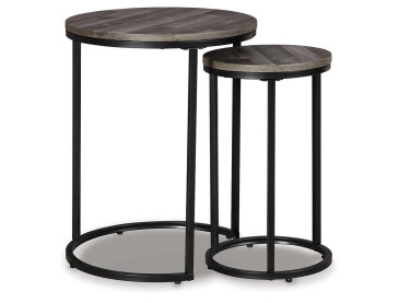 Briarsboro Accent Table (Set of 2) - Black/Gray
