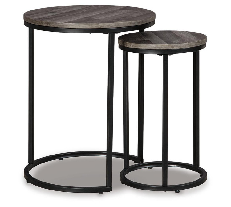 Briarsboro Accent Table (Set of 2) - Black/Gray