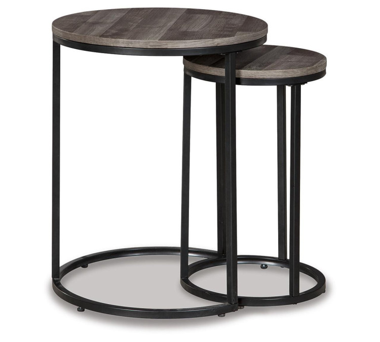 Briarsboro Accent Table (Set of 2) - Black/Gray
