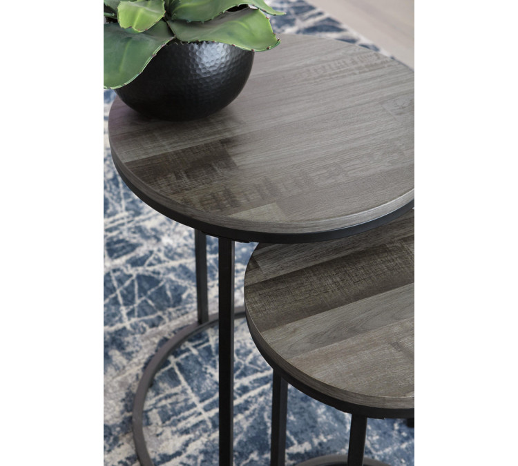 Briarsboro Accent Table (Set of 2) - Black/Gray