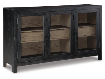 Lenston Accent Cabinet - Black/Gray