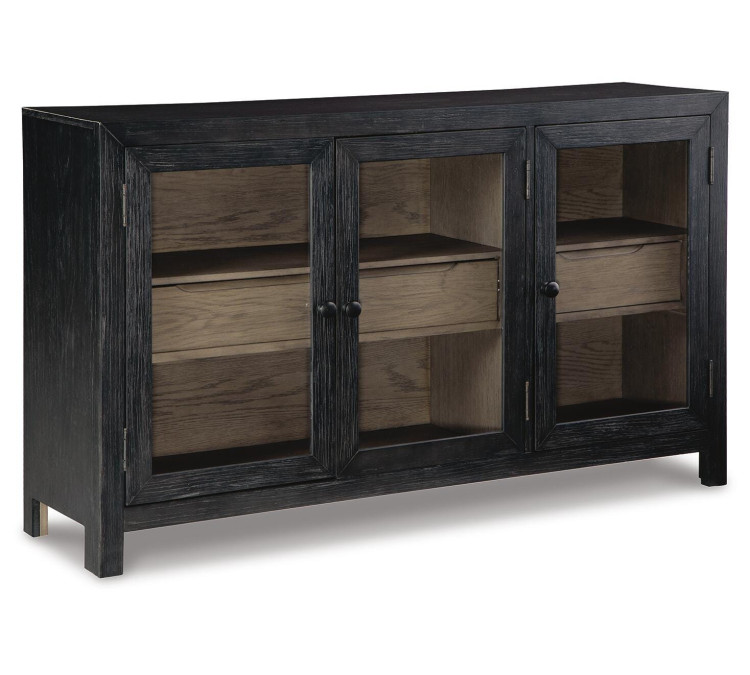 Lenston Accent Cabinet - Black/Gray