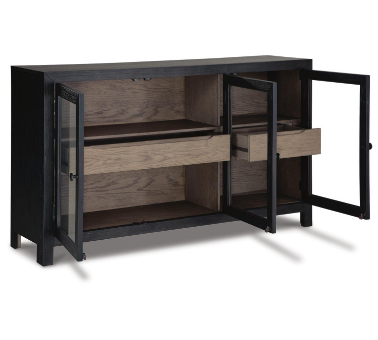 Lenston Accent Cabinet - Black/Gray