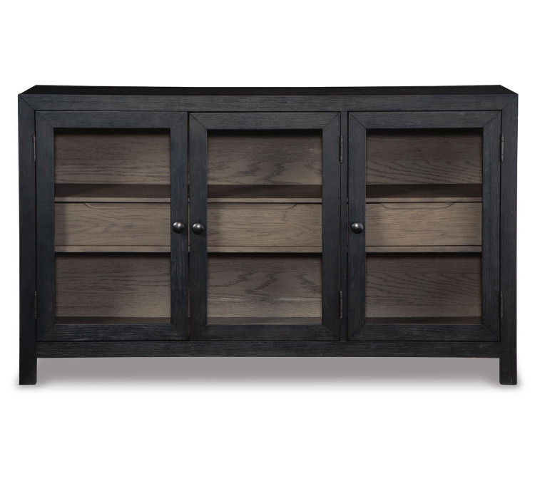 Lenston Accent Cabinet - Black/Gray