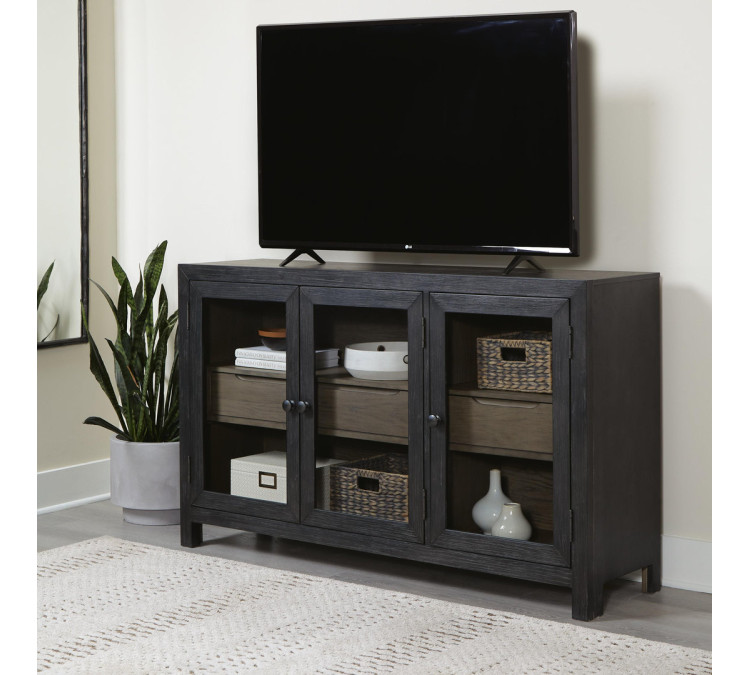 Lenston Accent Cabinet - Black/Gray