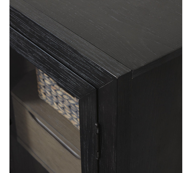 Lenston Accent Cabinet - Black/Gray