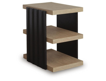 Rylandyn End Table - Black/Light Brown