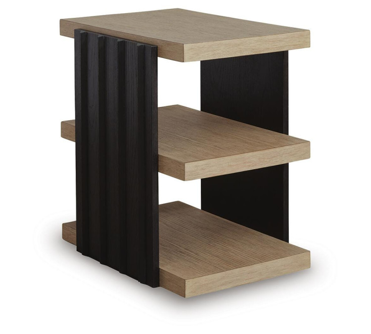 Rylandyn End Table - Black/Light Brown