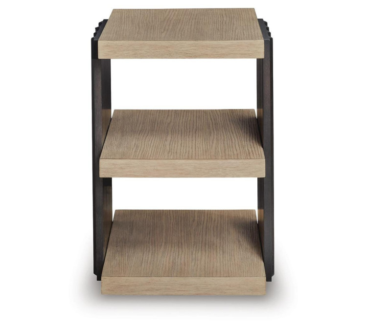 Rylandyn End Table - Black/Light Brown