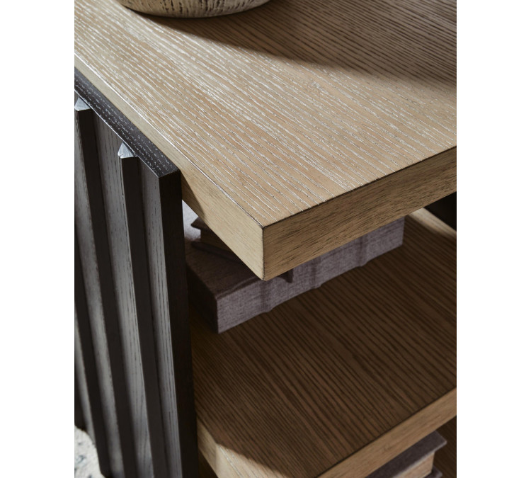Rylandyn End Table - Black/Light Brown