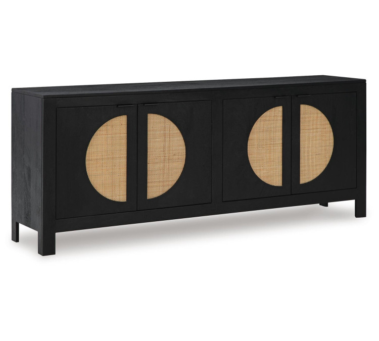 Cliffiings Accent Cabinet - Black/Natural