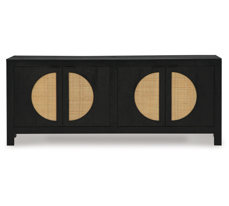 Cliffiings Accent Cabinet - Black/Natural