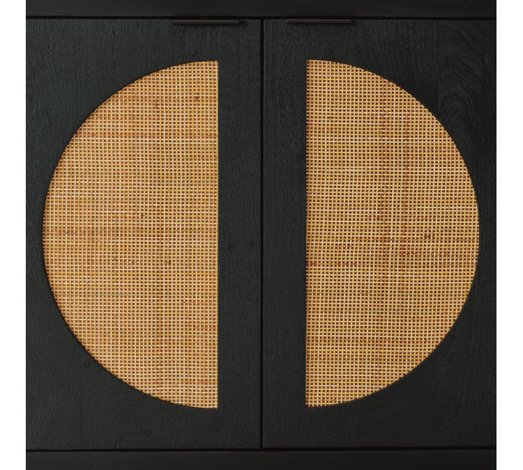 Cliffiings Accent Cabinet - Black/Natural