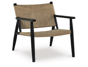 Halfmore Accent Chair - Black/Natural