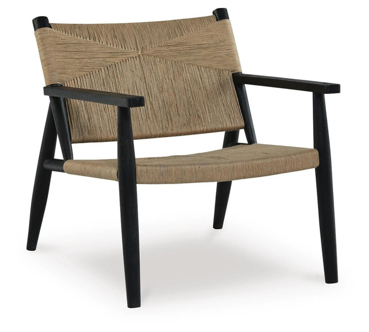 Halfmore Accent Chair - Black/Natural