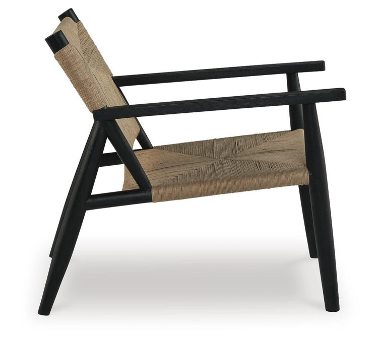 Halfmore Accent Chair - Black/Natural