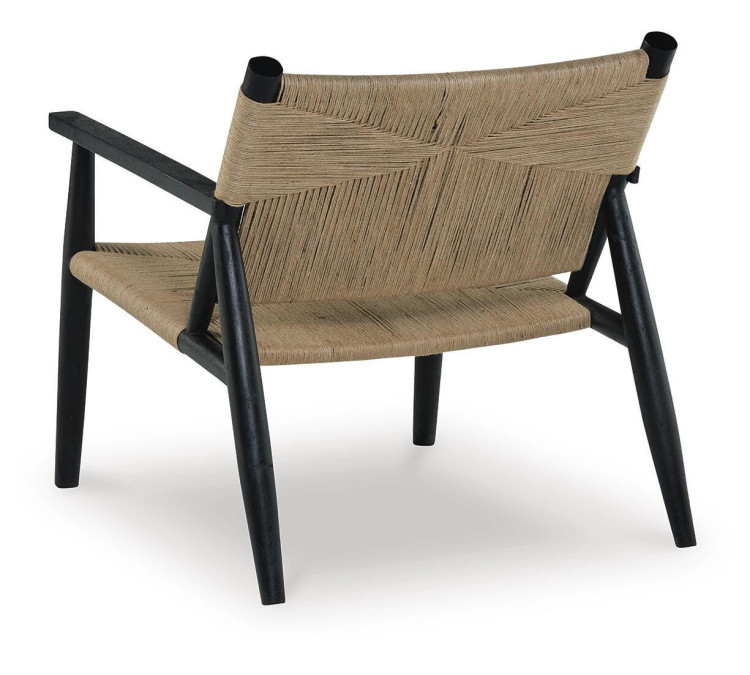 Halfmore Accent Chair - Black/Natural