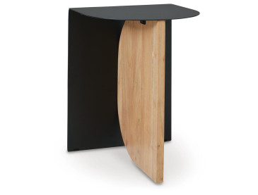 Ladgate Accent Table - Black/Natural