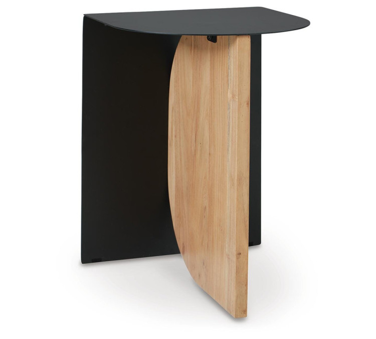 Ladgate Accent Table - Black/Natural