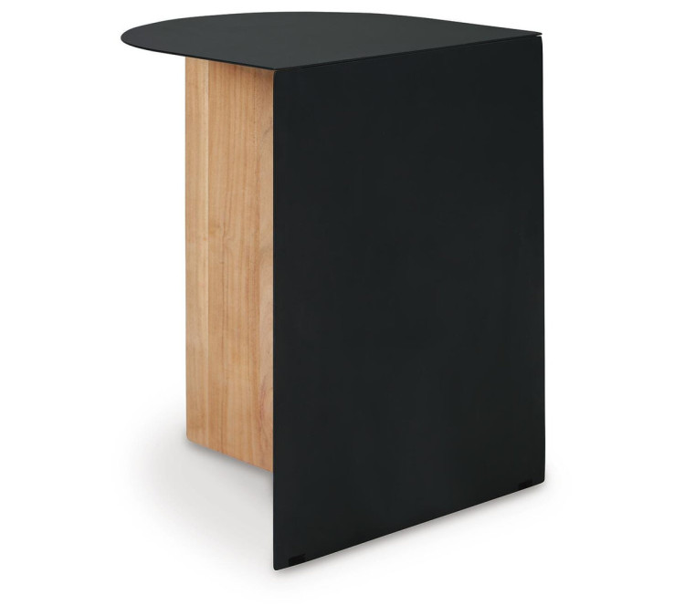 Ladgate Accent Table - Black/Natural