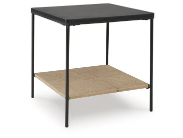 Minrich Accent Table - Black/Natural