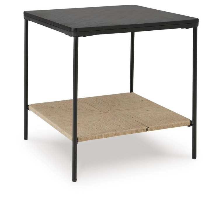 Minrich Accent Table - Black/Natural