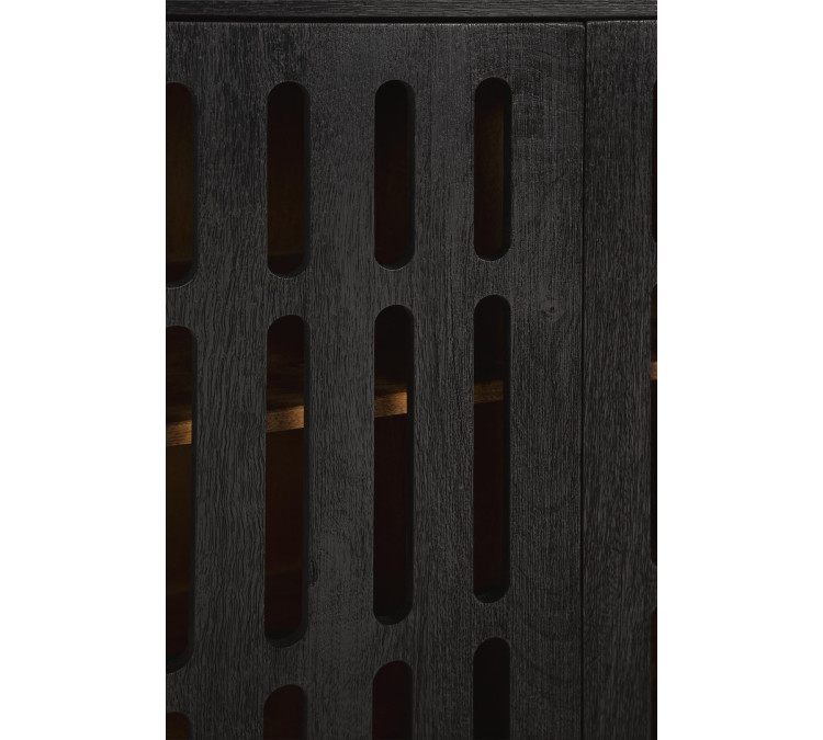 Vallisburg Accent Cabinet - Black/Natural