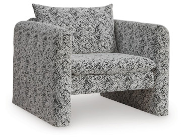Kenbell Accent Chair - Black/White