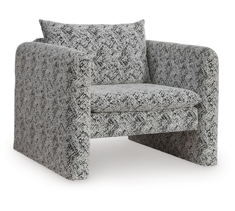 Kenbell Accent Chair - Black/White